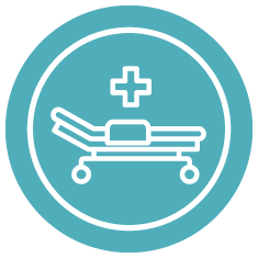 Hospital-Rolling-Bed-Icon Hospital Rolling Bed Icon